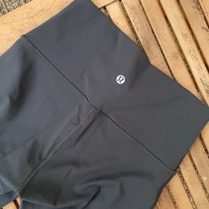 Lululemon dark grey leggings w cutouts